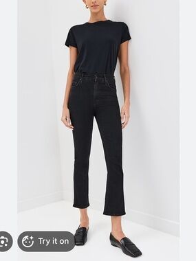 MOTHER The Insider Crop Jeans in Not Guilty, 26